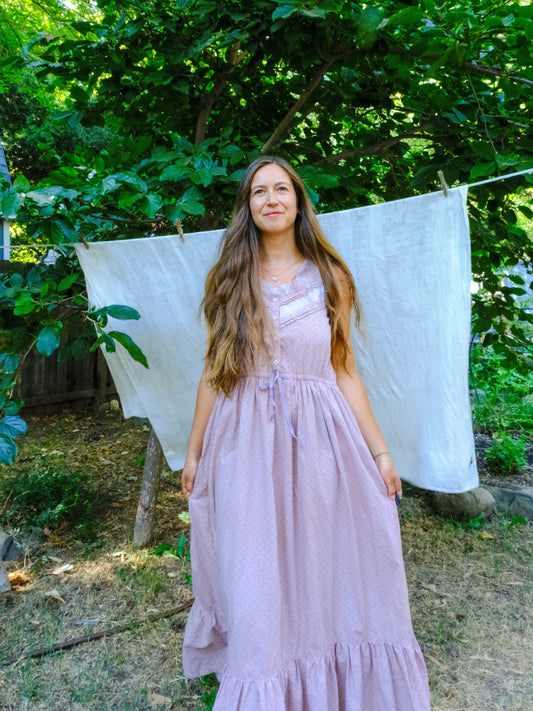 Logwood & Cutch Adjustable Waist Floral Maxi dress