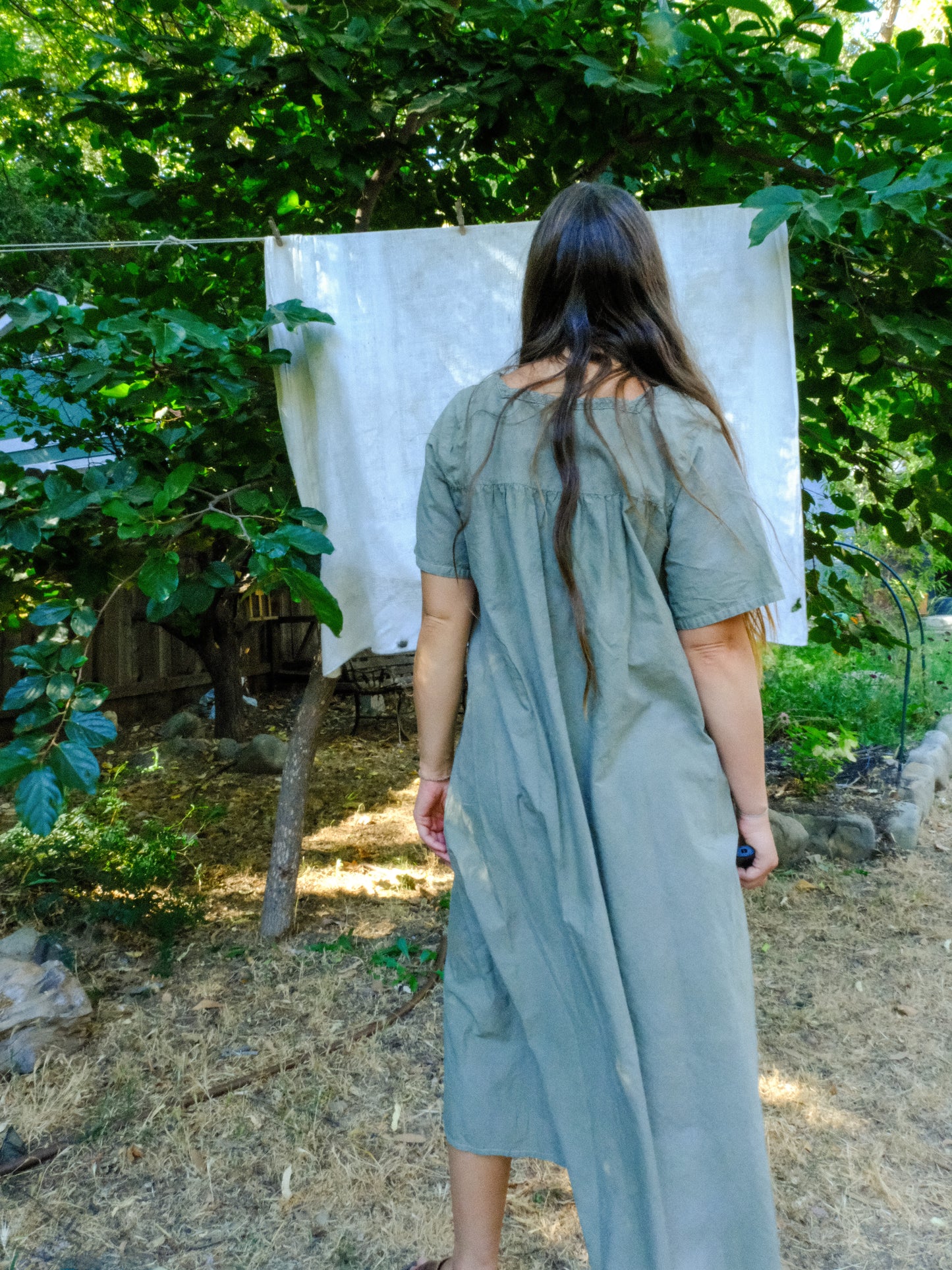 Scabiosa Embroidered Yoke Dress