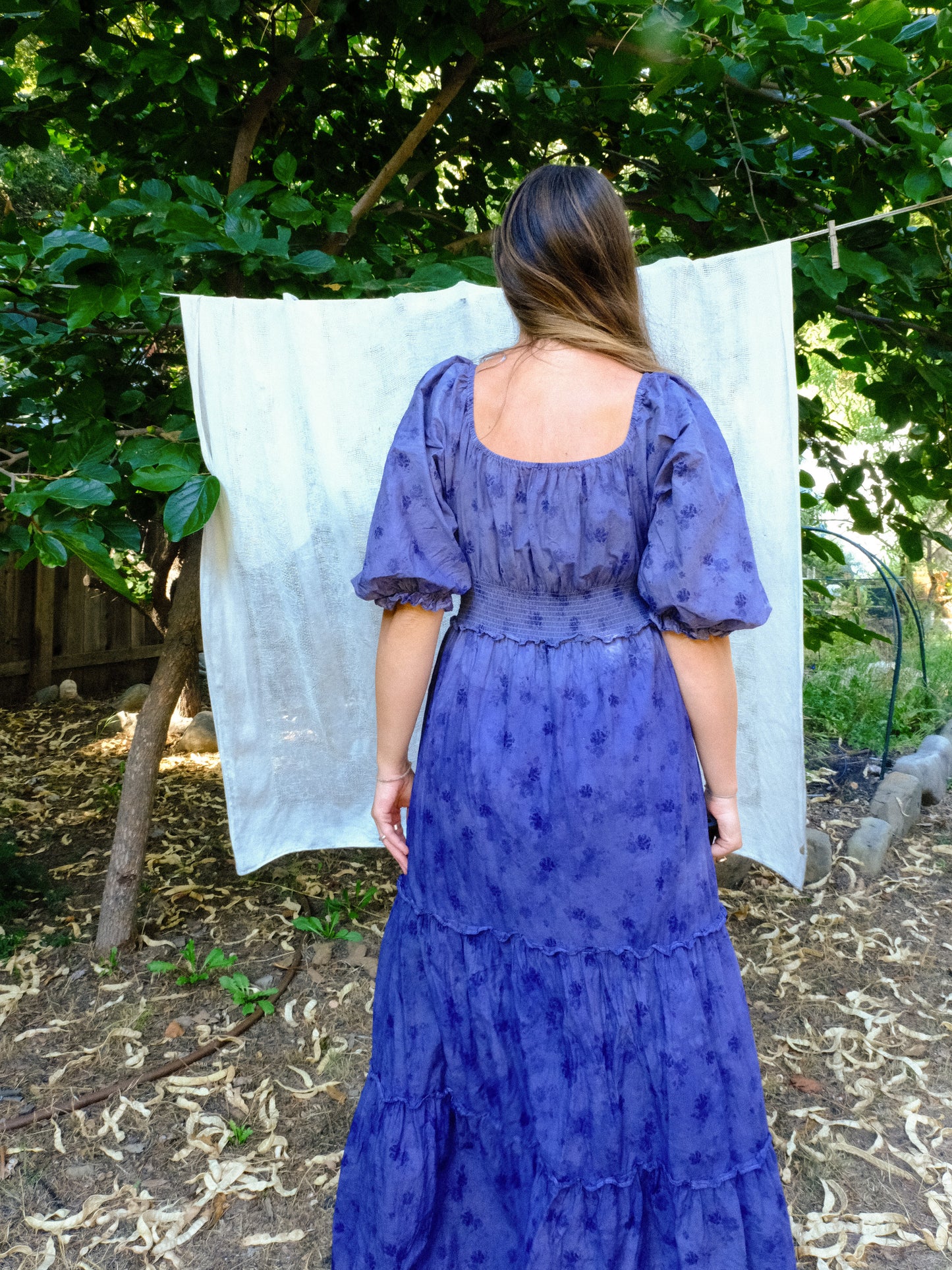 Logwood LoveShackFancy Smocked Waist Dress