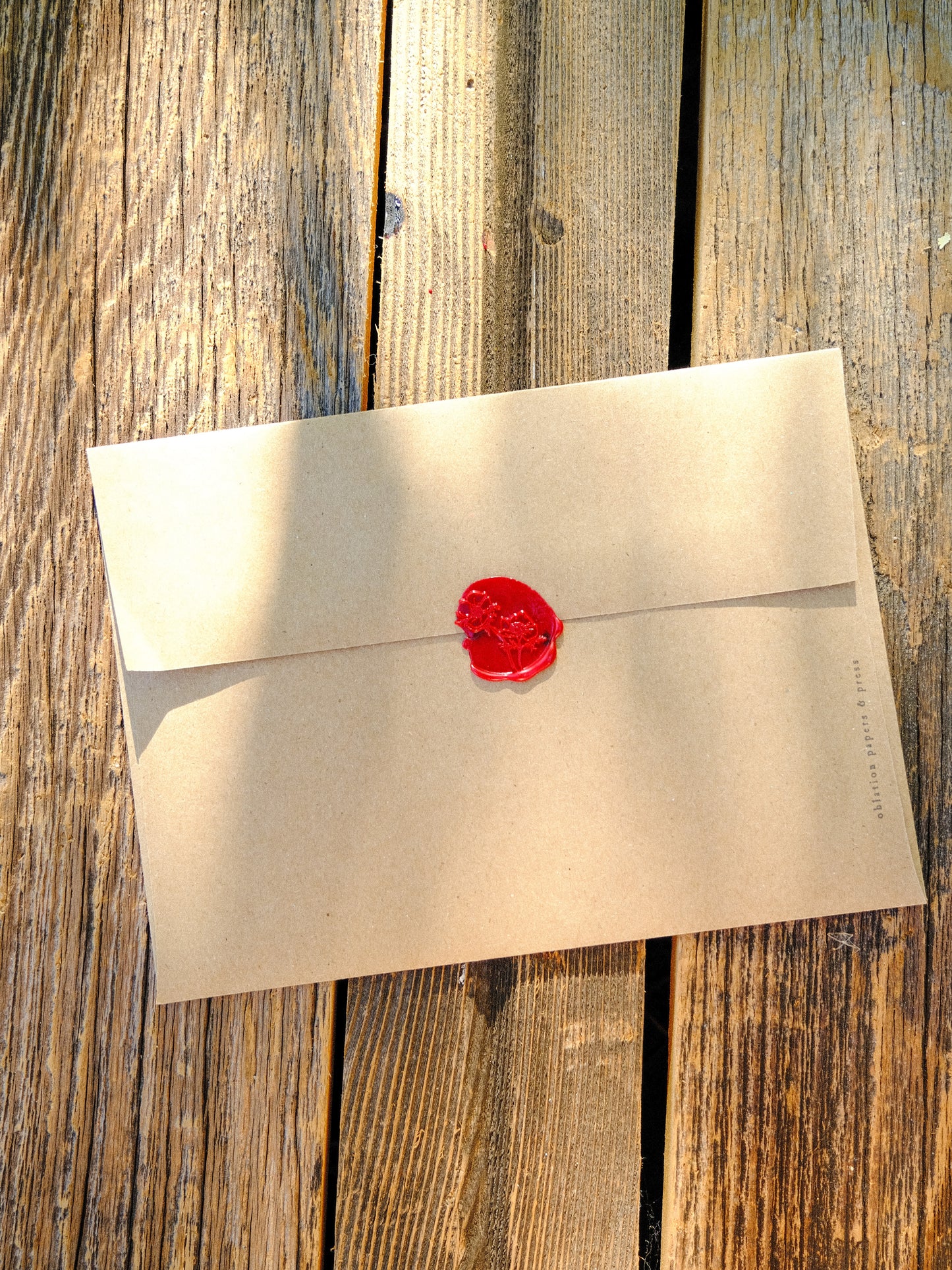 Garden Flower Card Set with Wax Seal & Stamp