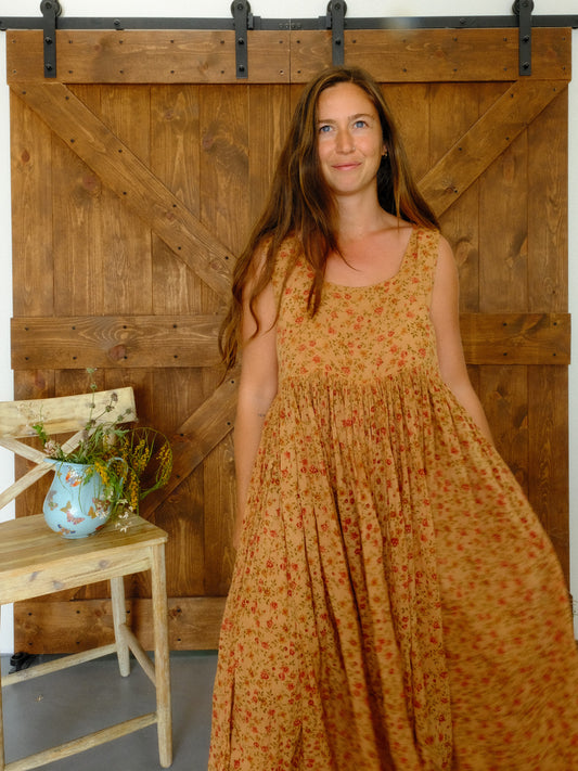 Cutch Floral Soft Cotton Gauze Babydoll Dress