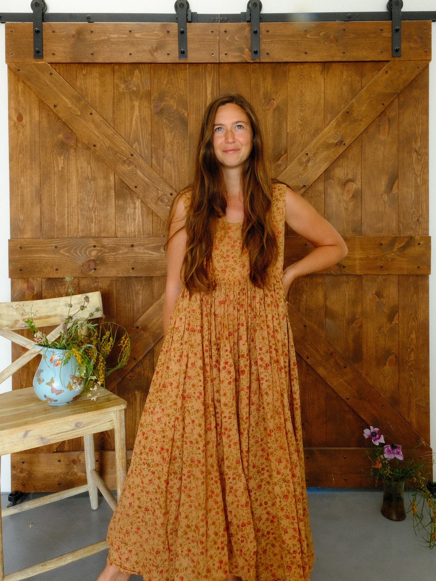 Cutch Floral Soft Cotton Gauze Babydoll Dress