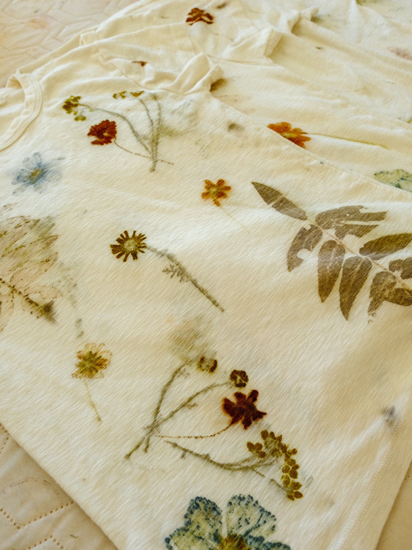 Eco-printed Organic Cotton Ojai Tee
