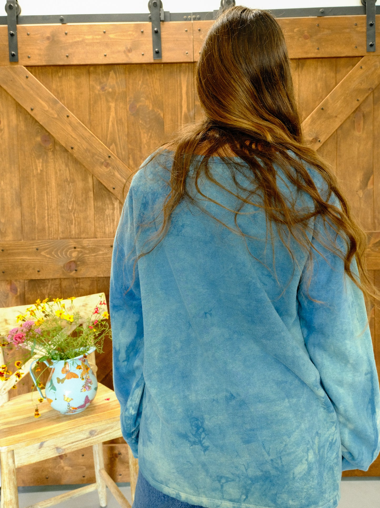 Indigo Antique Cotton Sweatshirt