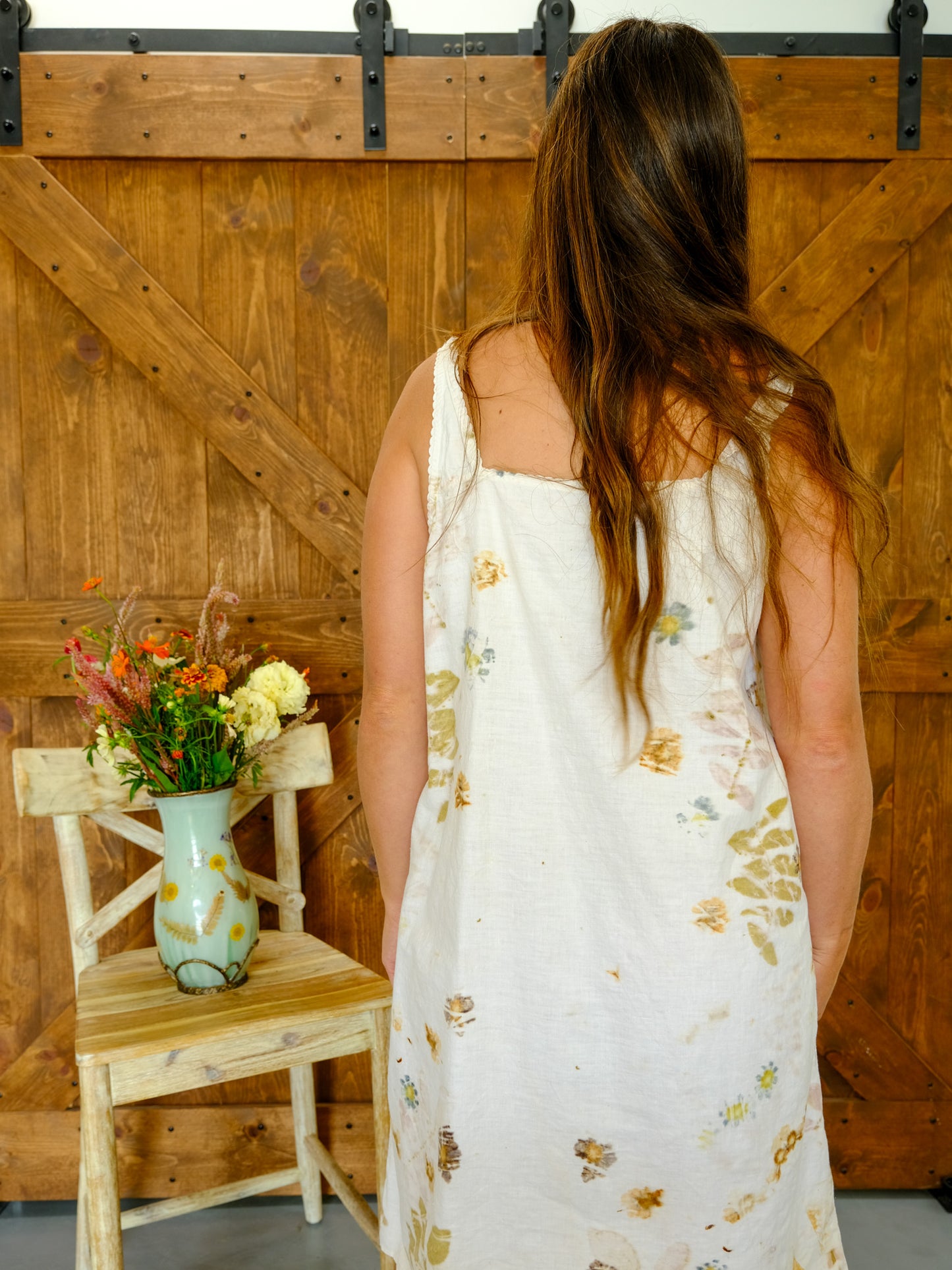 Eco-printed Antique European Dress