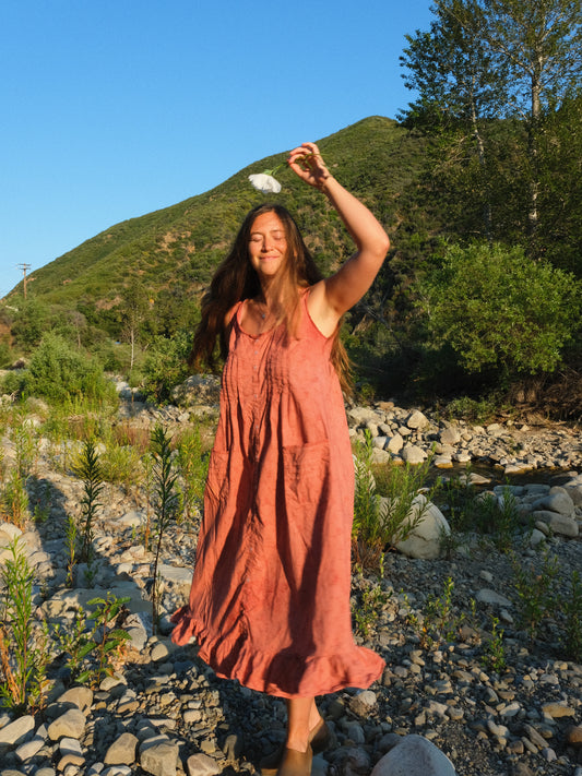 Madder Ditsy Floral Pleated Dress