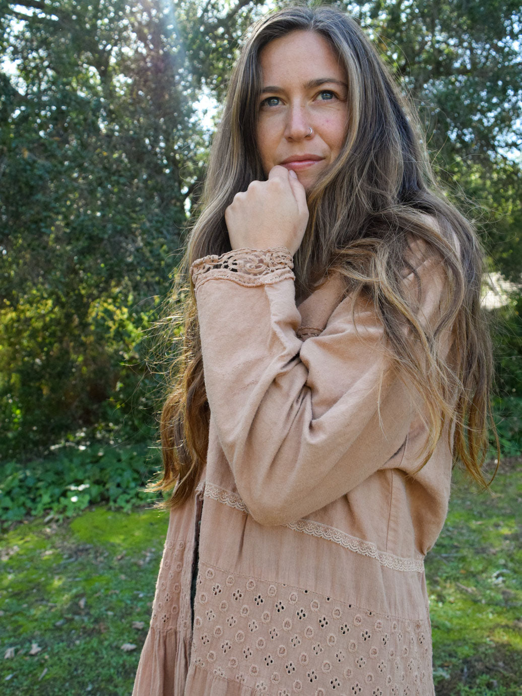 Cutch Embroidered Shirt Dress