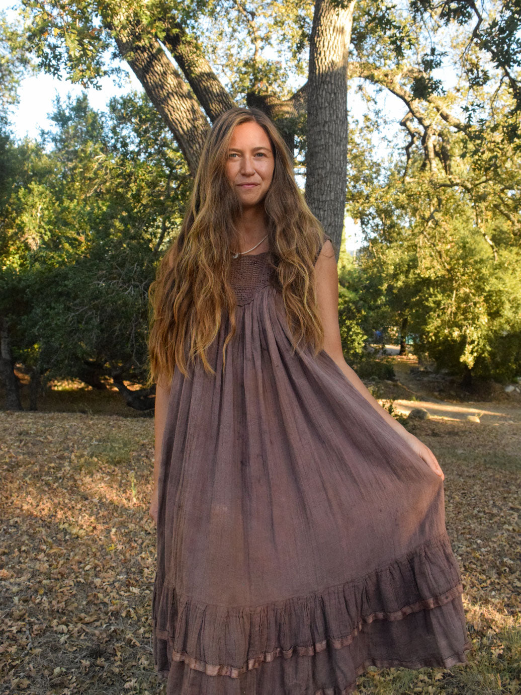 Sequoia Crochet Cotton Gauze Dress