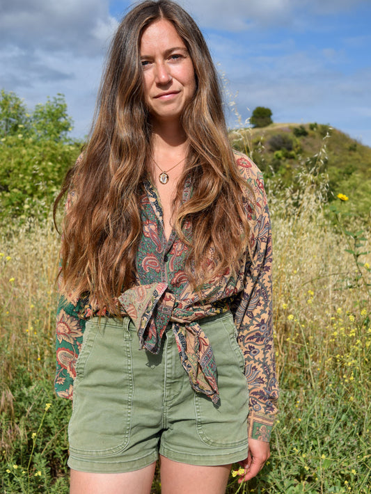 Cutch Super Soft Multi-pattern Block Print Blouse