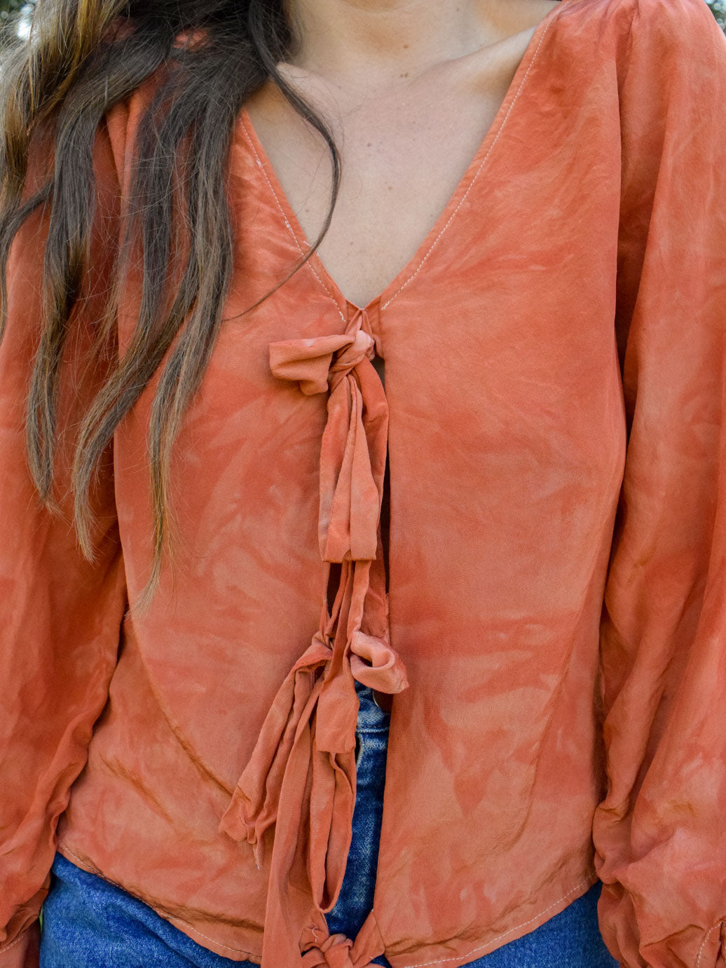 Madder Reversible Silk Blouse