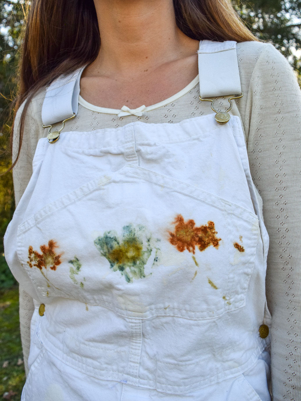 Eco-printed Dickies Overalls