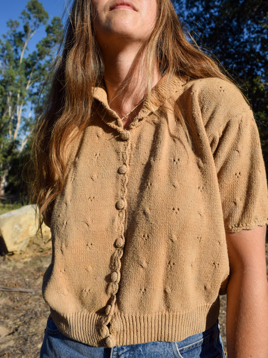 Coreopsis Pointelle Sweater