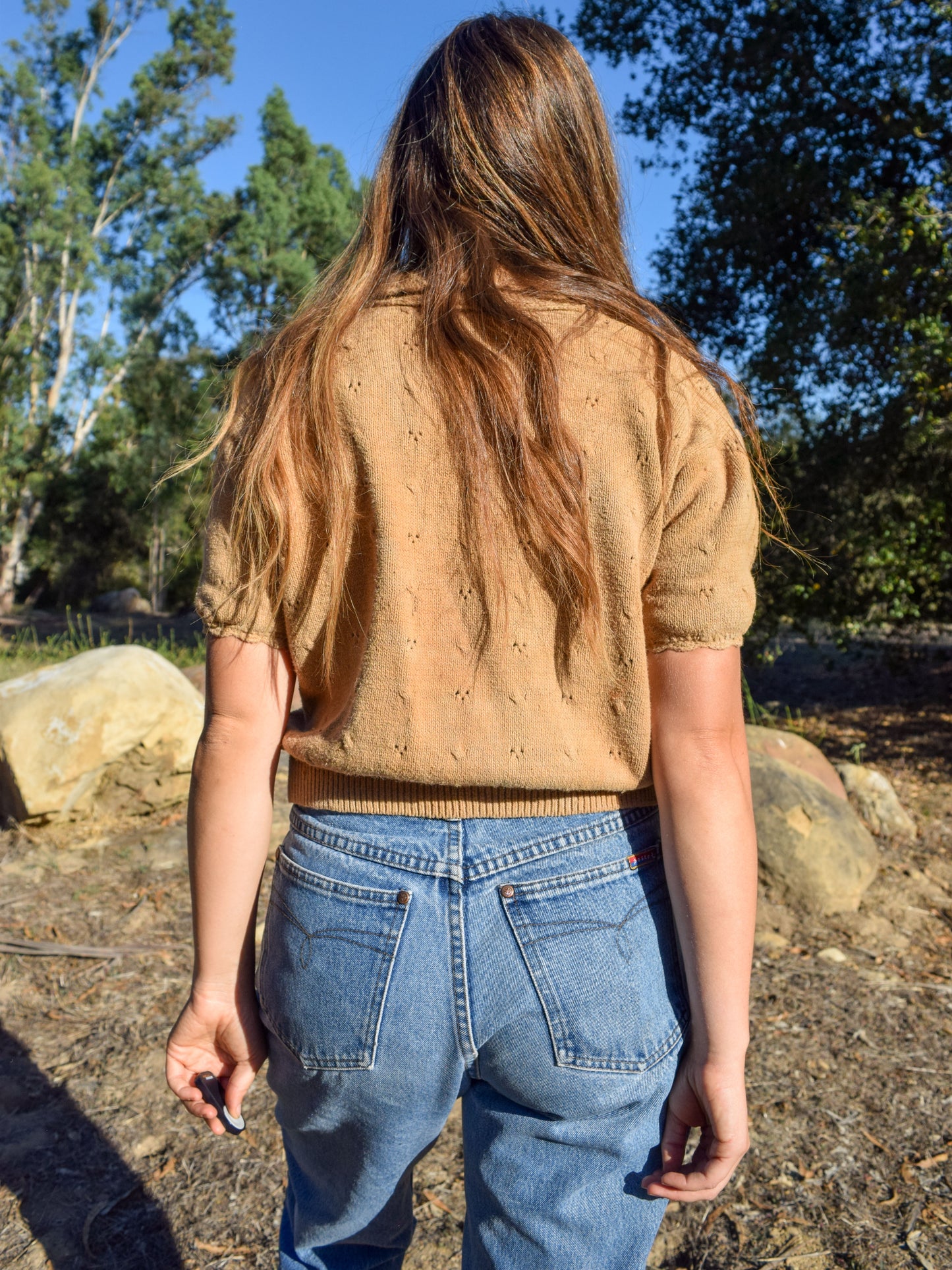 Coreopsis Pointelle Sweater