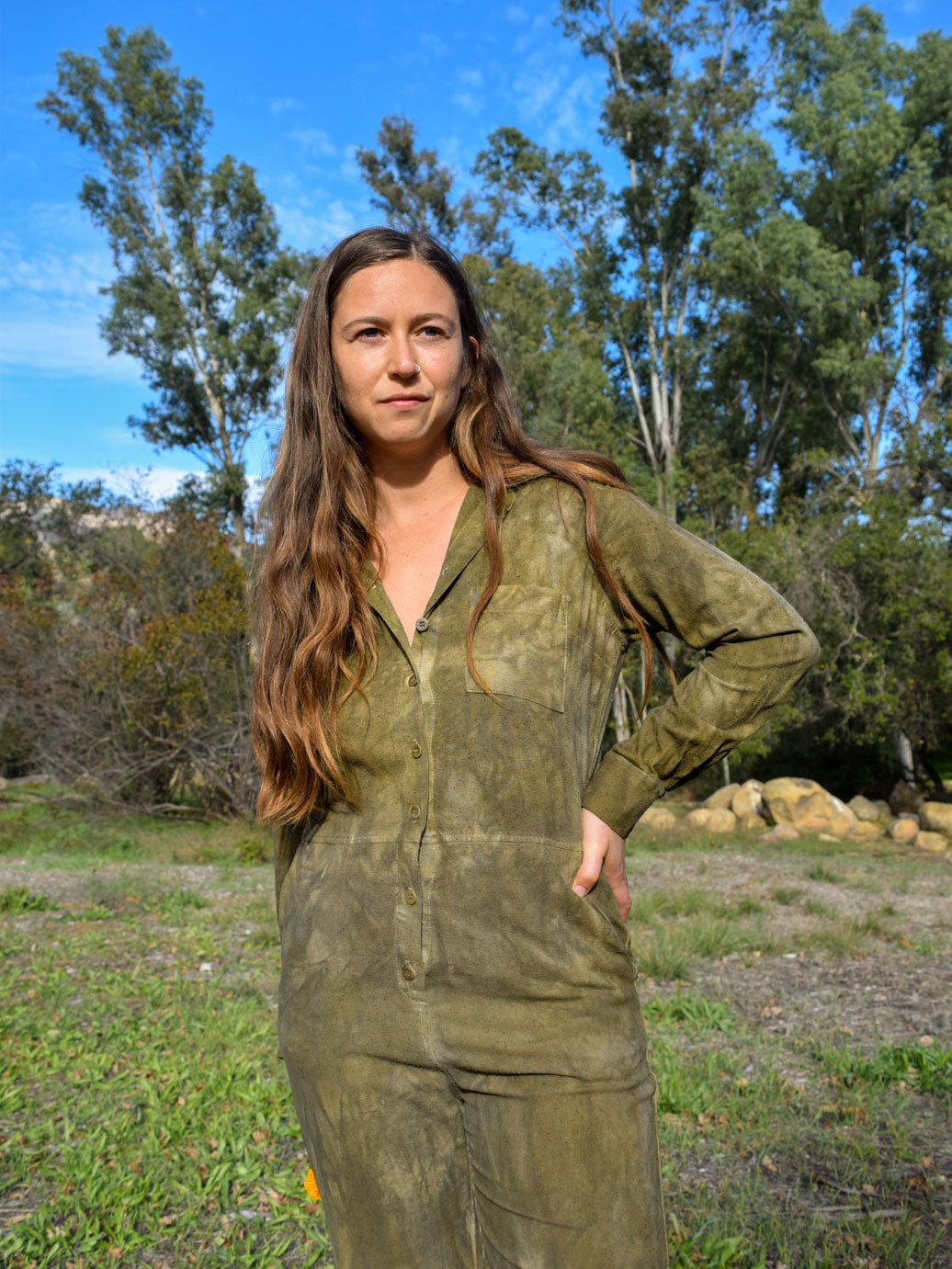 Marigold & Iron OZMA Raw Silk Jumpsuit