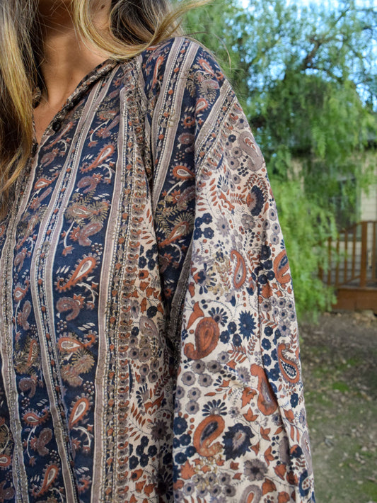 Cutch Indian Block Print Goddess Dress