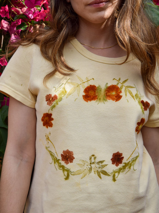 Eco-printed Circle Garden Tee