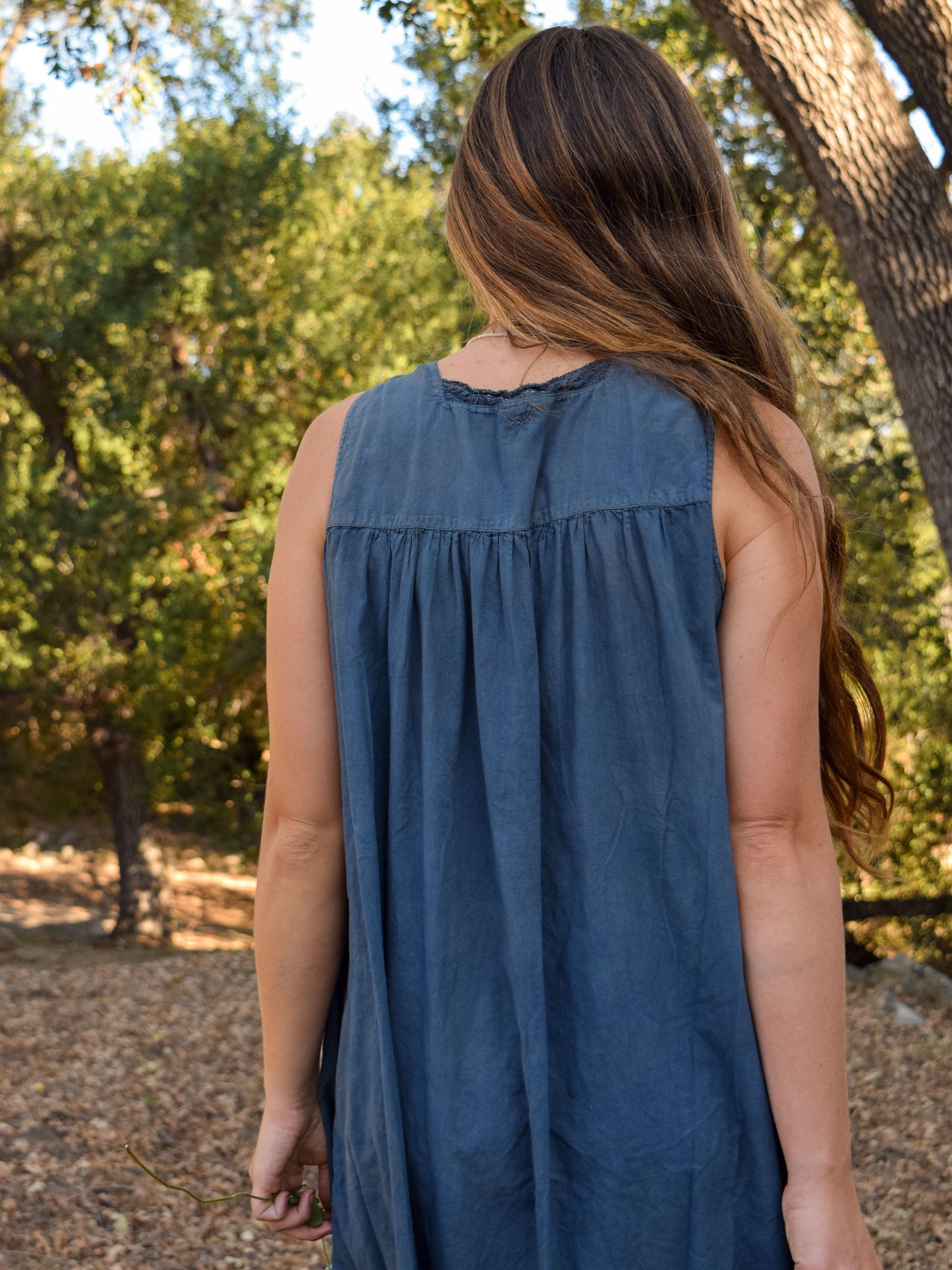 Indigo & Cutch April Cornell Pintuck Maxi Dress