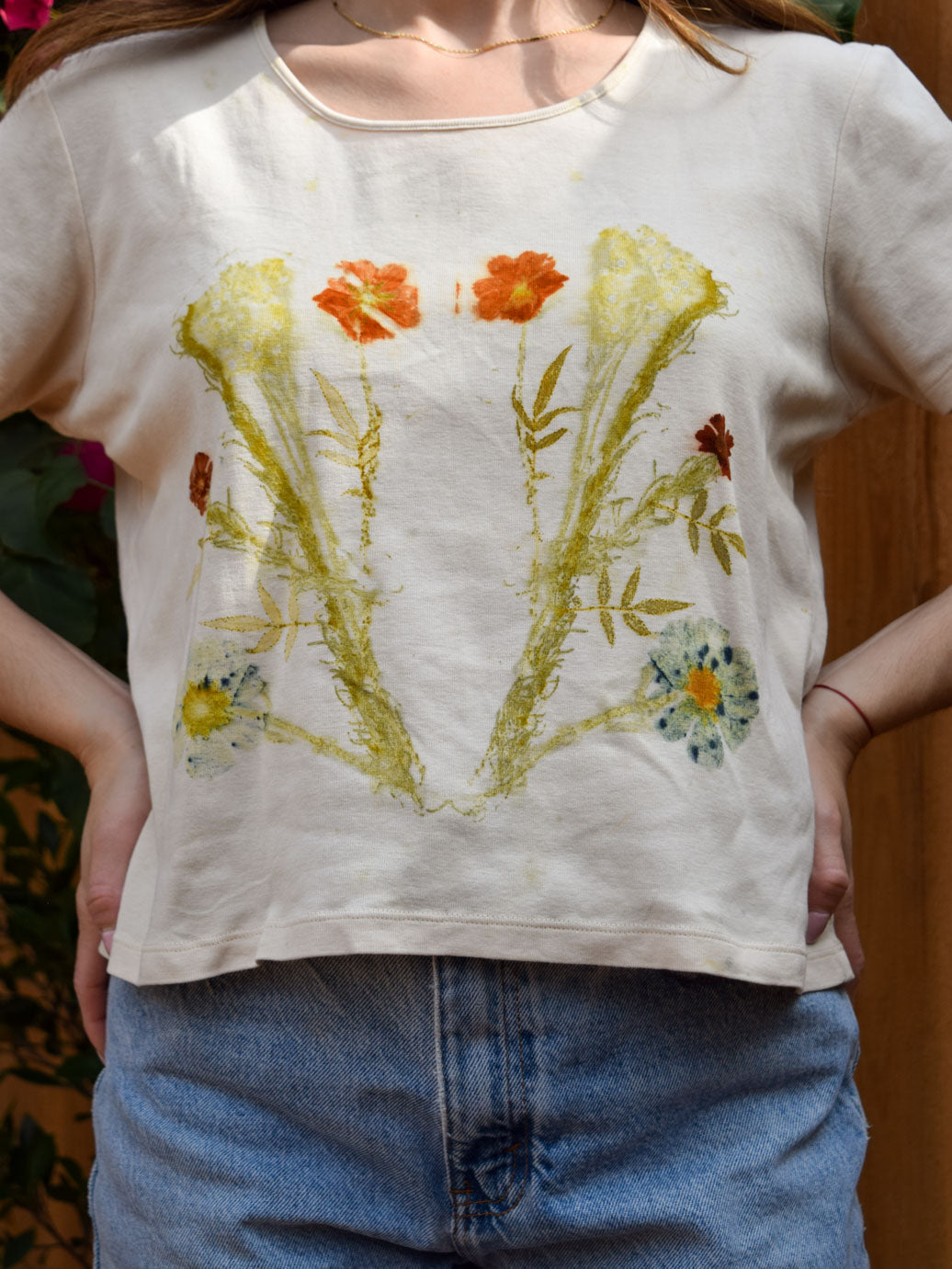 Eco-printed Garden Tee