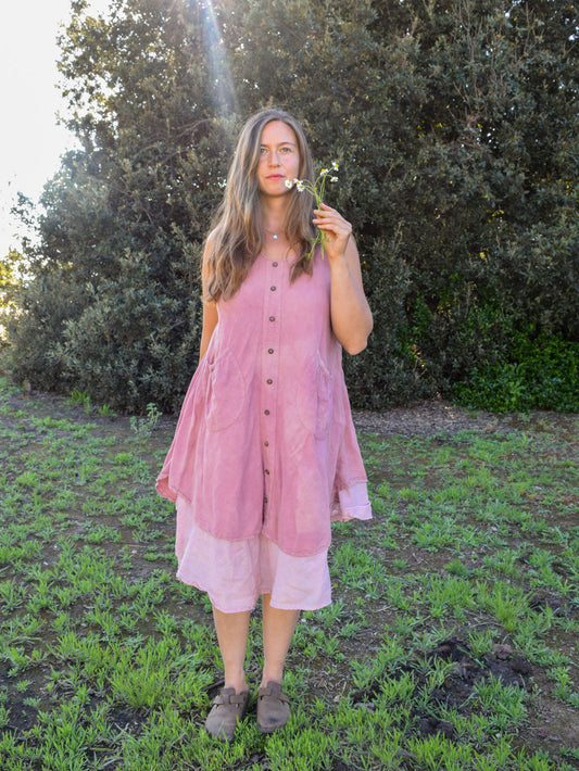 Lac & Cutch Double Layer Cotton Gauze Dress