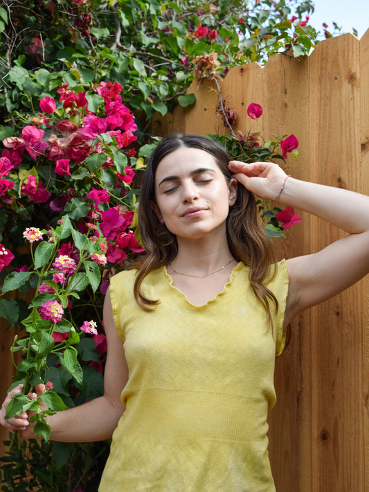 Yarrow Pointelle Knit Top