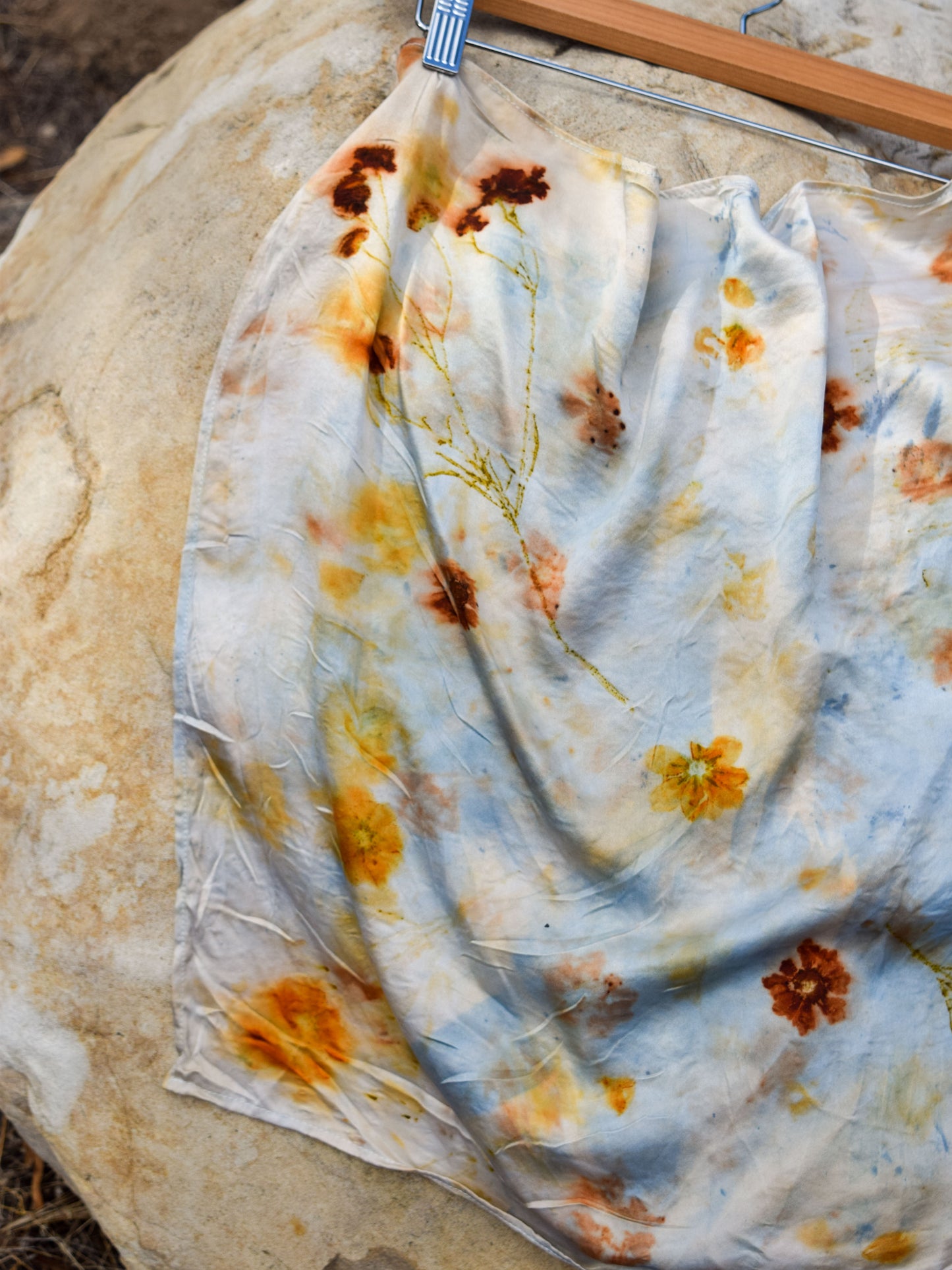 Eco-Print Silk Scarf - 2