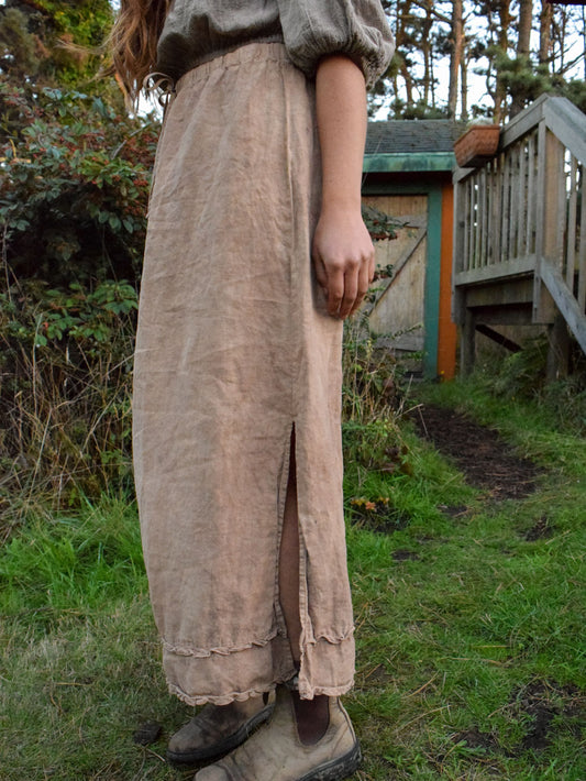 Sequoia Linen Drawstring Garden Skirt