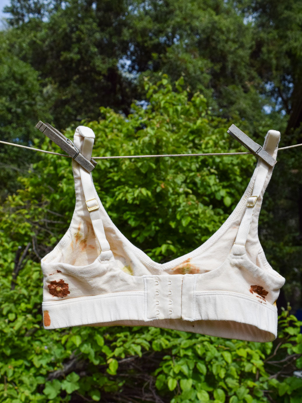 Flower Pressed Organic Cotton Keyhole Bralette