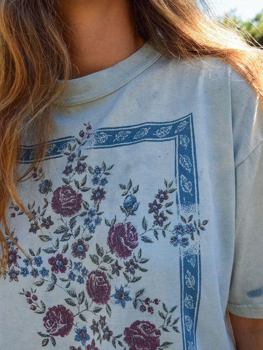 Indigo Floral Tee