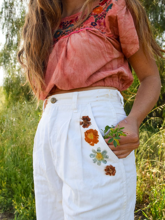 Bundle Dyed Pleated Trousers