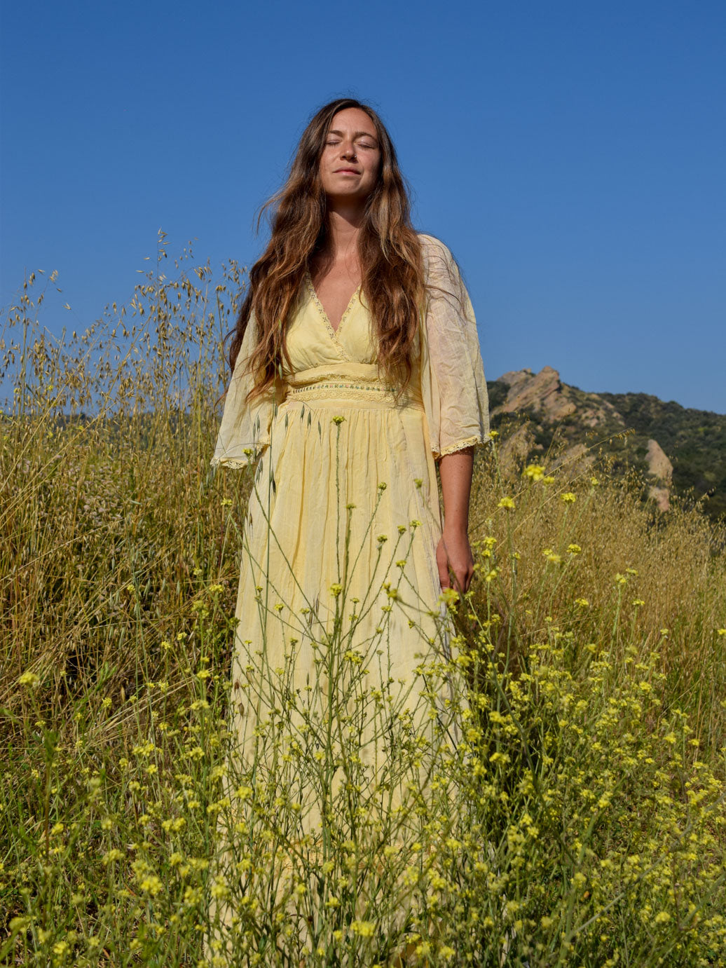 crinkle gauze midi dress Osage Bell Sleeve Crinkle Gauze Maxi Dress