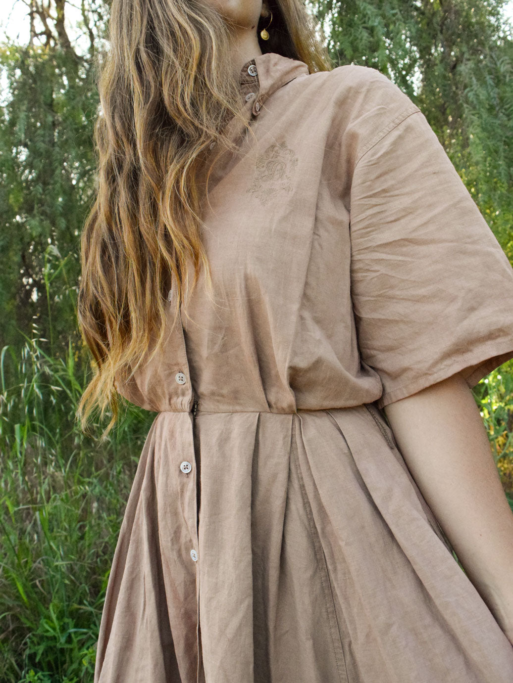 Cutch & Logwood Western Monogramed Dress