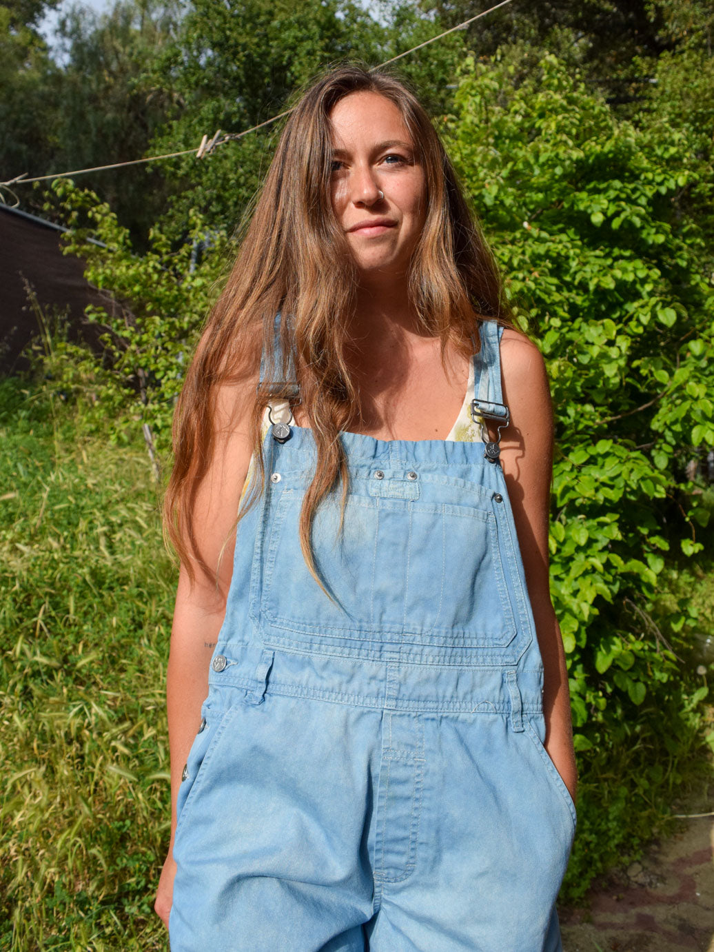 Indigo Short Overalls