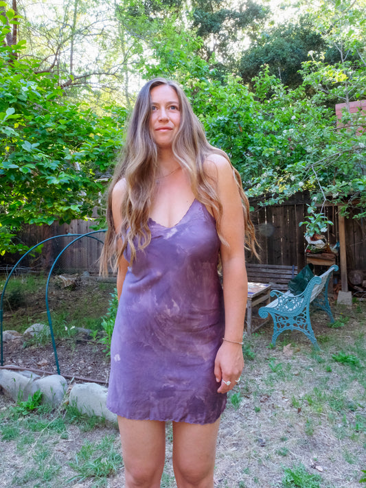 Logwood & Cutch Silk Slip Dress