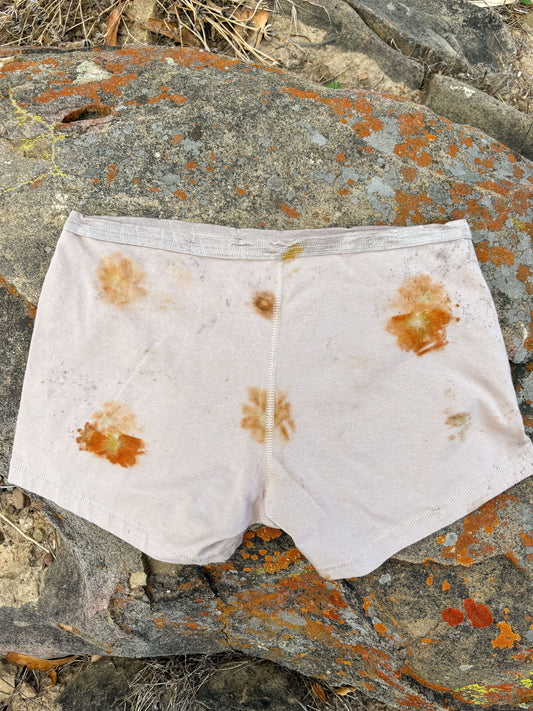 Eco-printed Organic Cotton Undies Stone