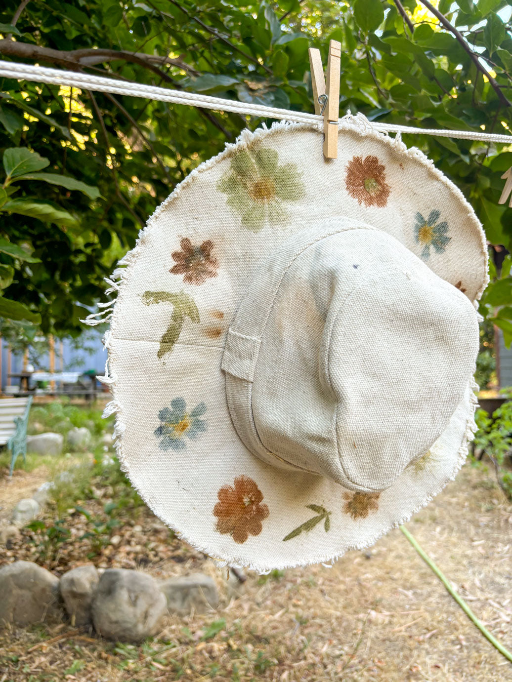 Flower Hammered Bucket Hat