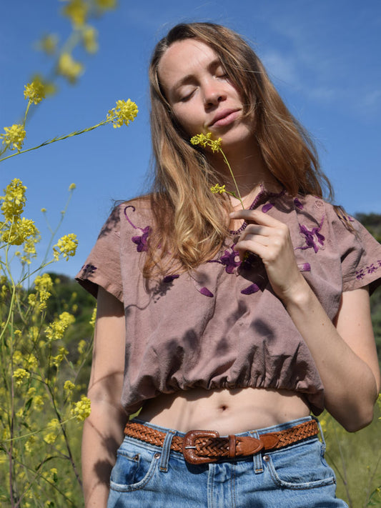 Cutch & Logwood Huipil Crop