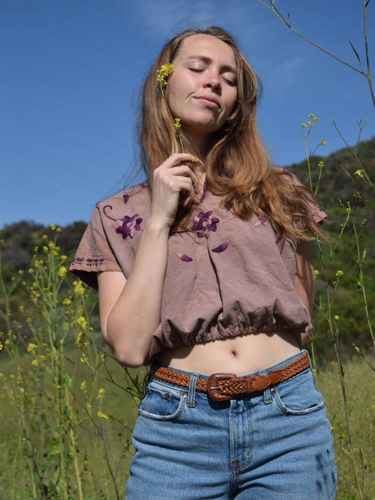 Cutch & Logwood Huipil Crop