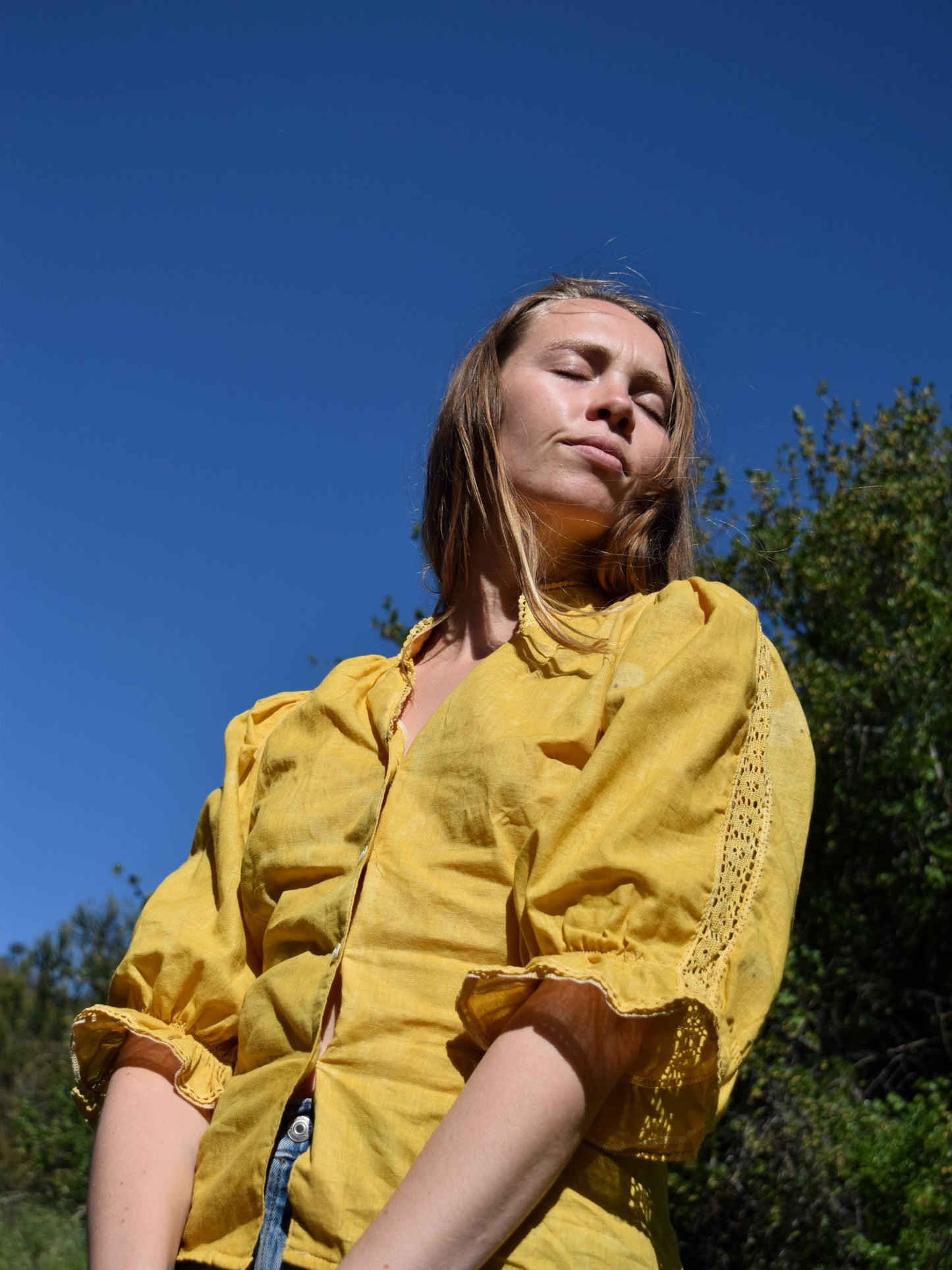 Marigold Fitted Puff Sleeve Blouse