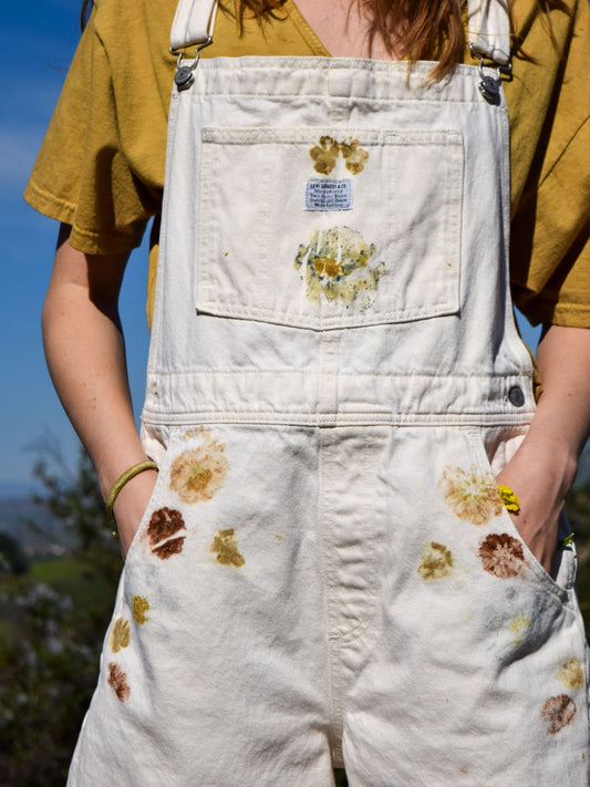 Flower Bundled Vintage Levi's Short Overalls