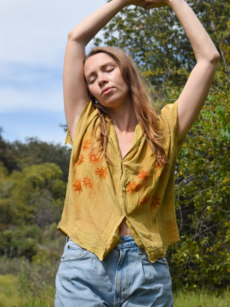 Sagebrush Silk Bundle Dyed Blouse