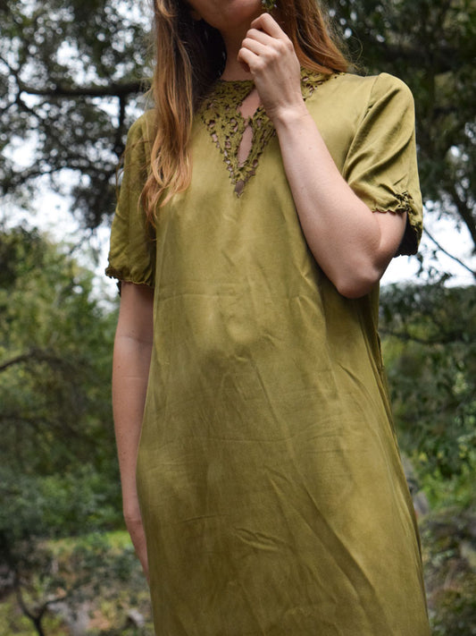 Dyer's Polypore Silk Shift Dress