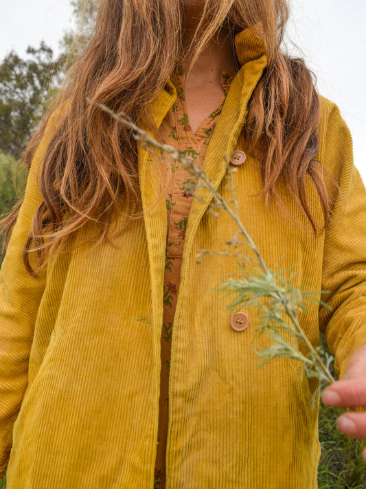 Marigold & Chesnut Corduroy Duster