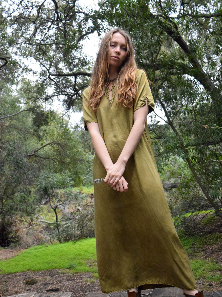 Dyer's Polypore Silk Shift Dress
