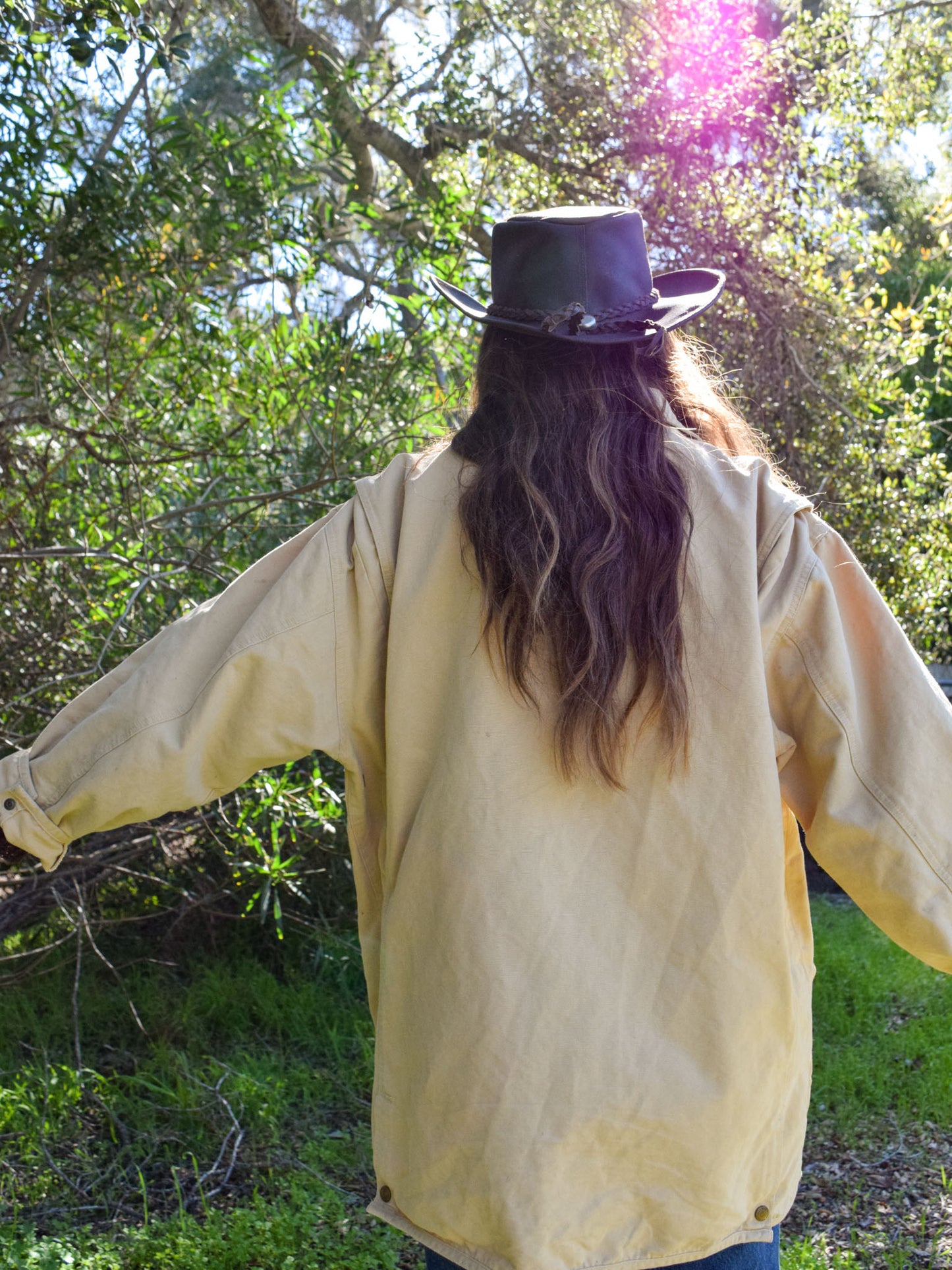 Flower Bundled Canvas Jacket