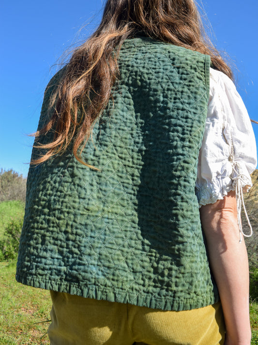 Indigo & Marigold Quilted Vest