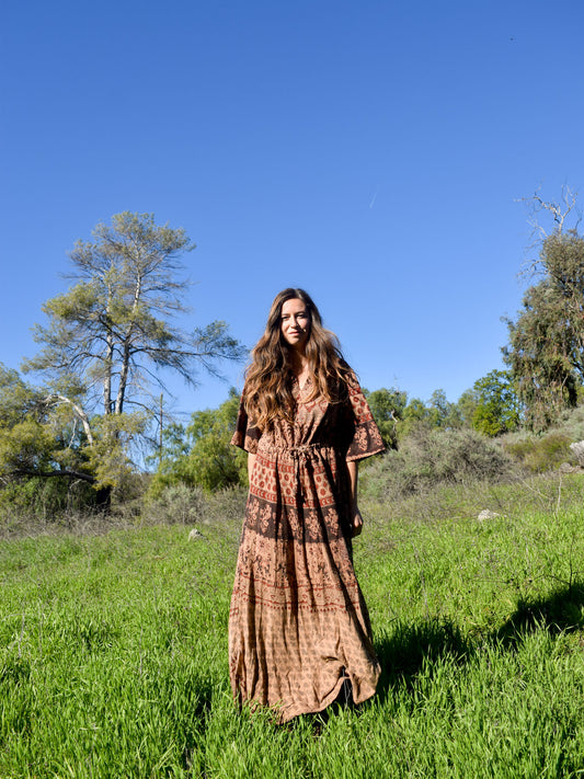 Cutch Indian Block Print Dress