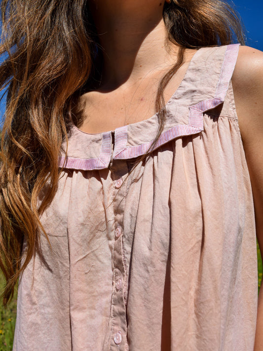 Lac Square Poet's Collar Dress