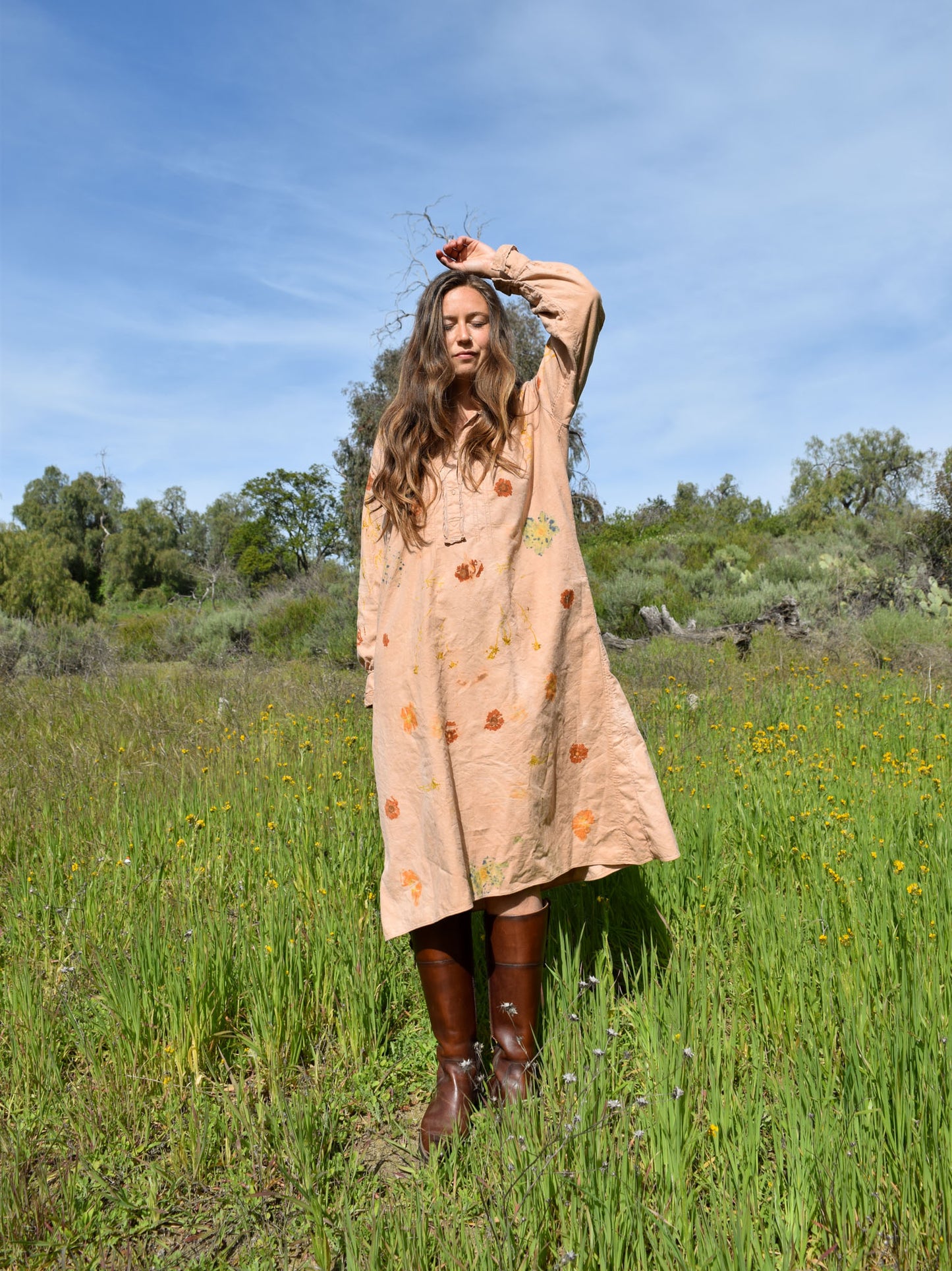 Cutch & Flower Bundled Longsleeve Spring Dress