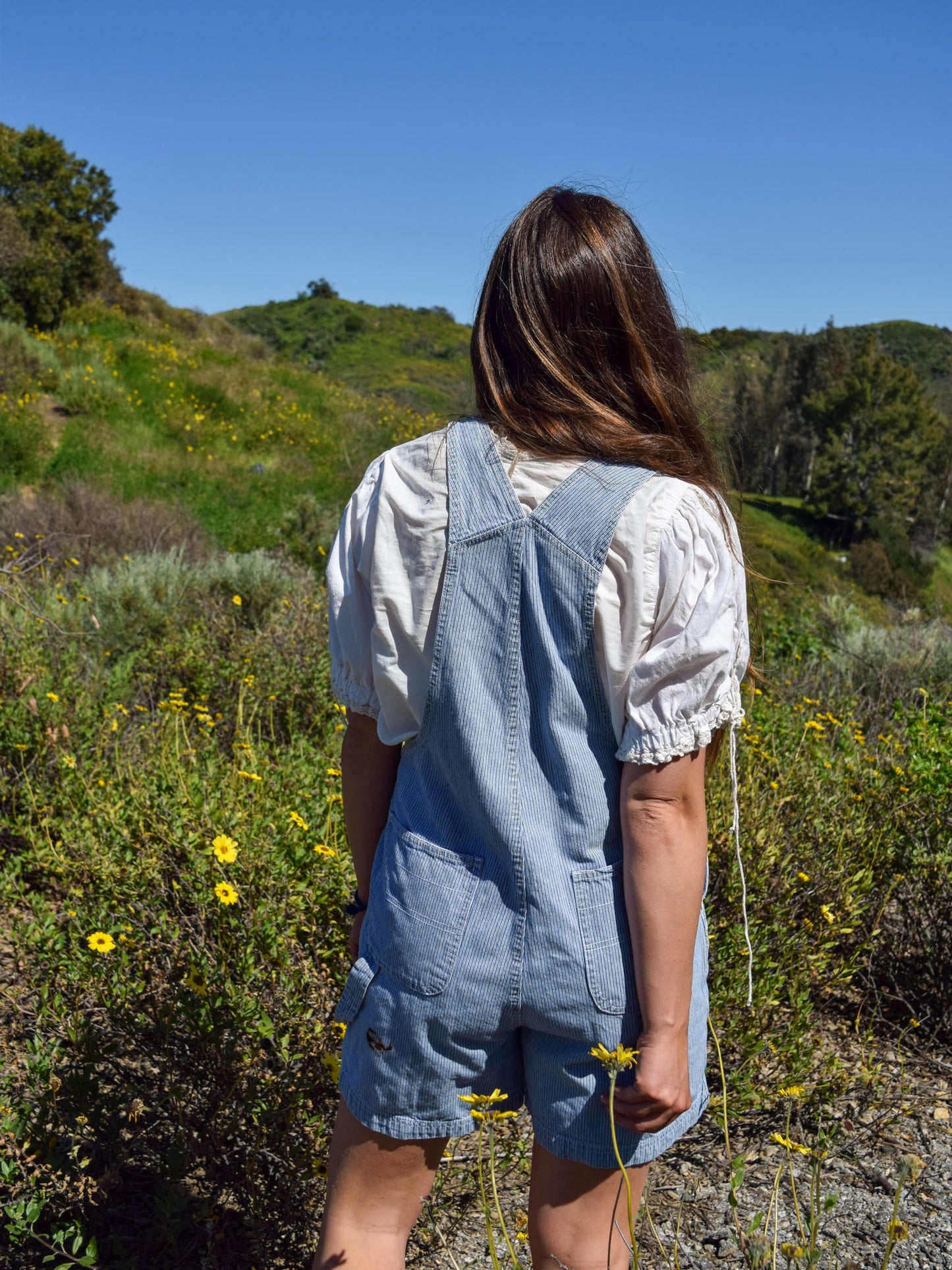 Bundle Dyed Railroad Stripe Overalls