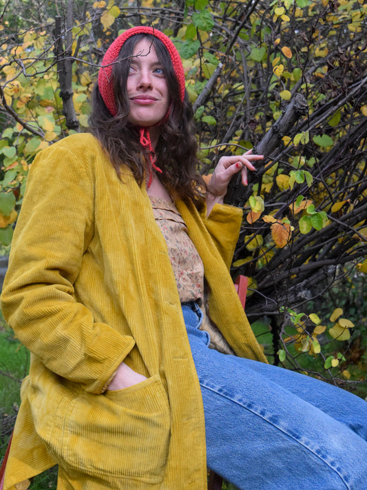 Marigold & Chestnut Oversized Cordoruy Jacket